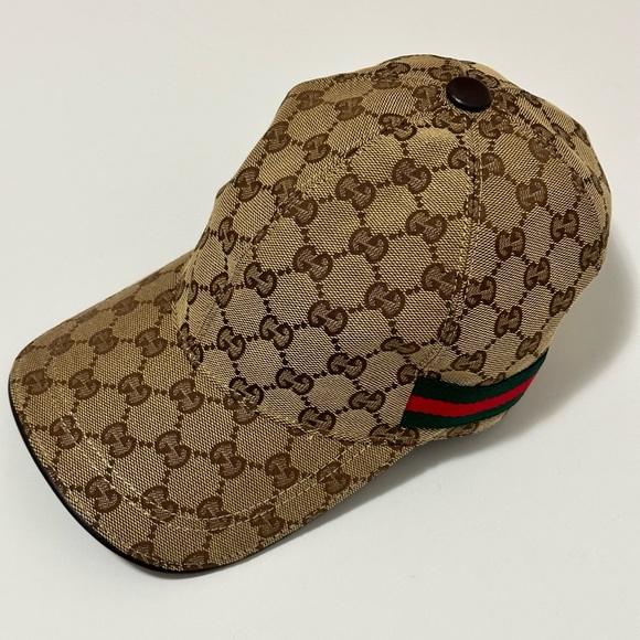 ORIGINAL GG CANVAS BASEBALL HAT WITH WEB main image 6